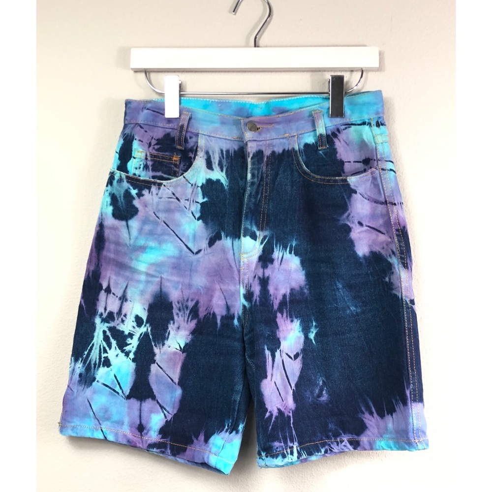 BeBop Tie Dye Denim Shorts  Vintage